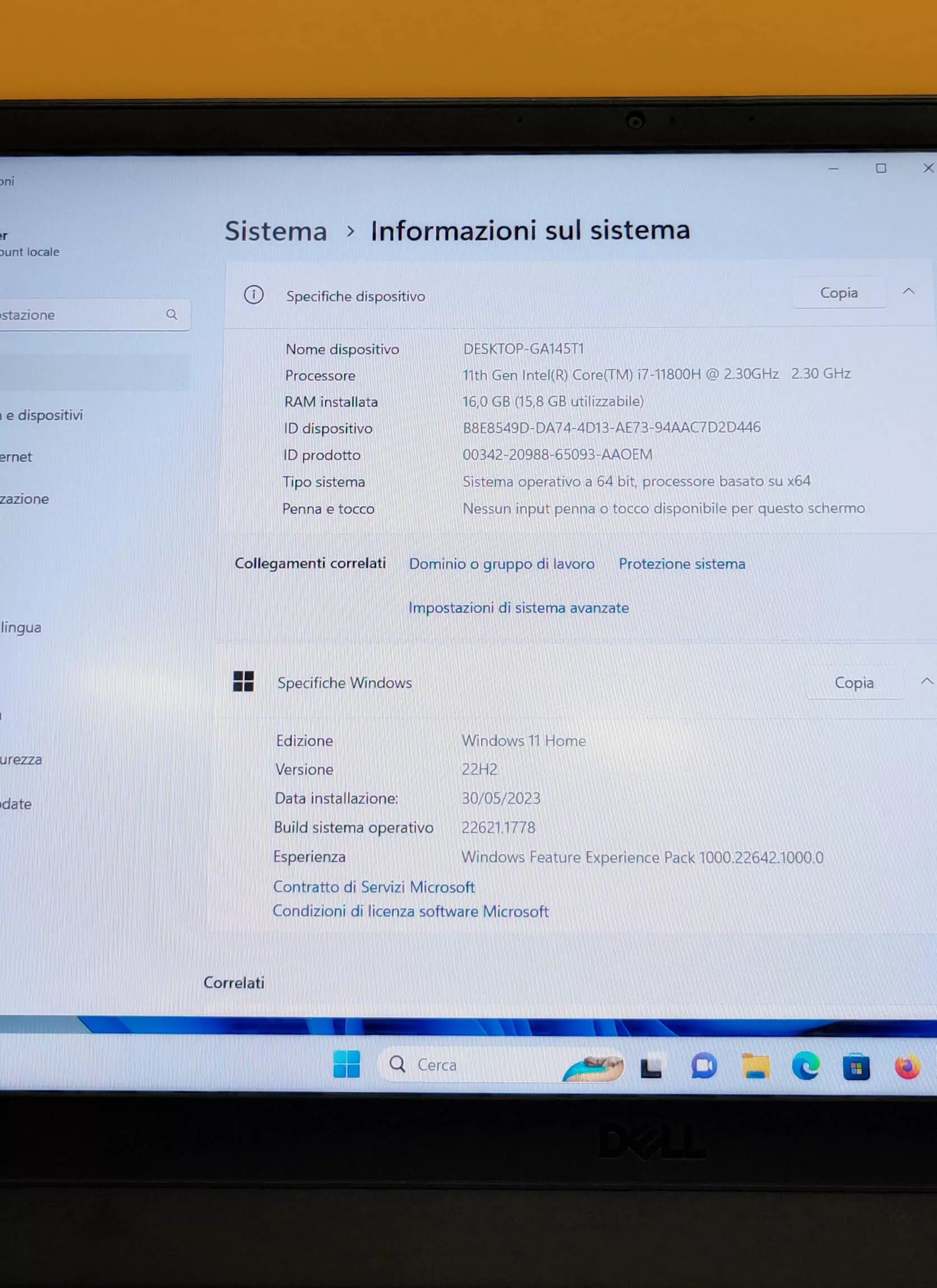 Dell G15 5511 Gaming notebook Dell G15 5511 Gaming notebook